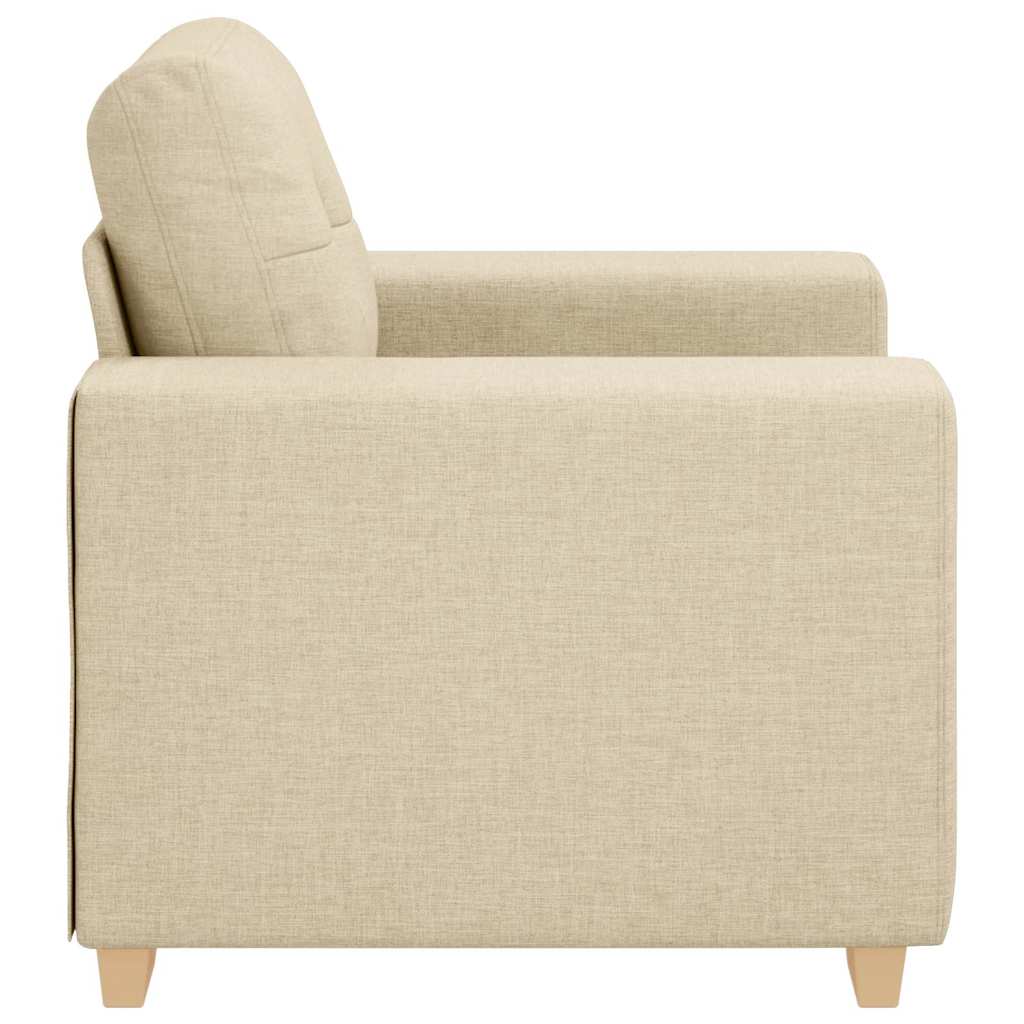Fauteuil Crème 100x78x80 cm Stof is nu te koop bij PeponiXL, paradijselijk wonen!