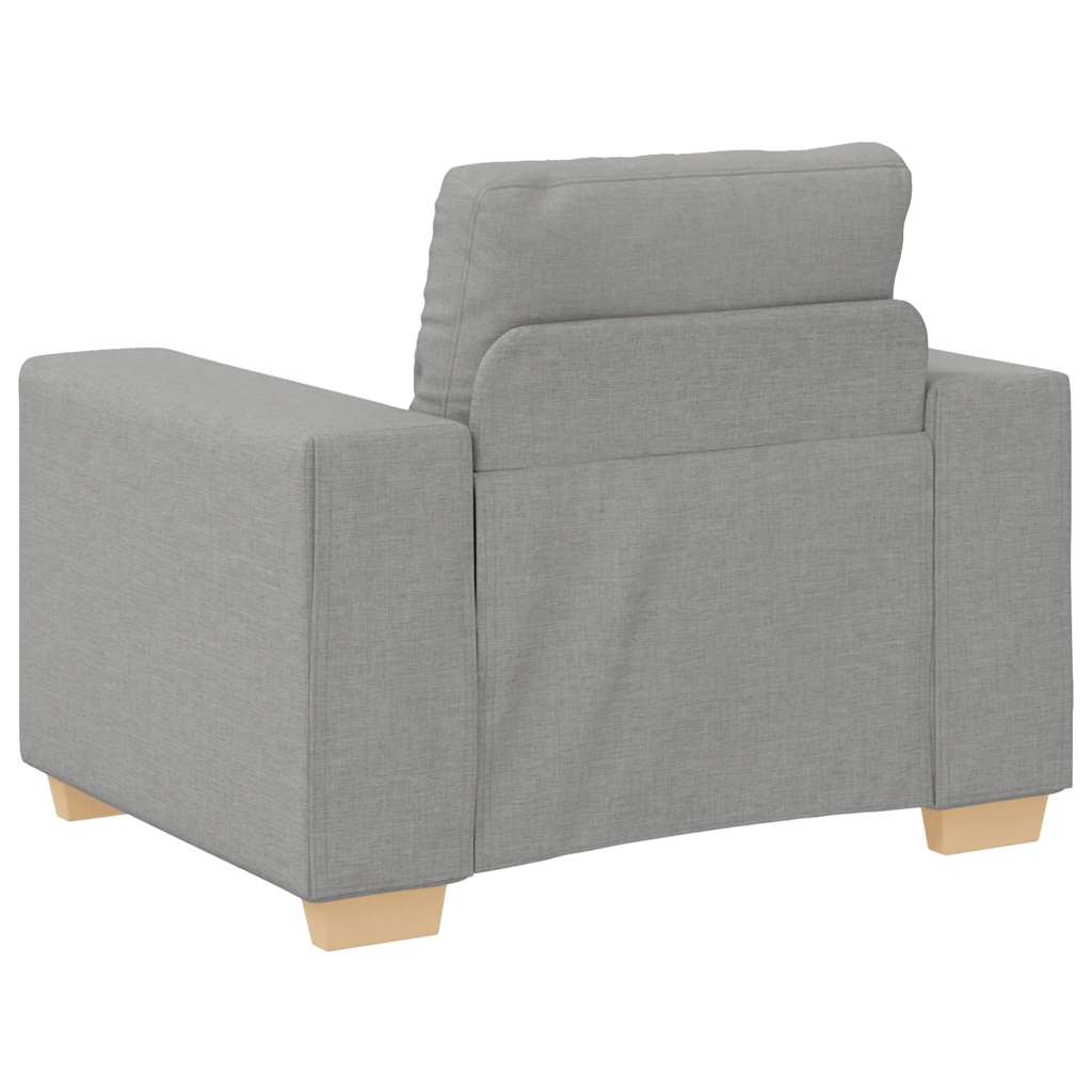 Fauteuil Wolgrijs 100x78x80 cm Stof is nu te koop bij PeponiXL, paradijselijk wonen!