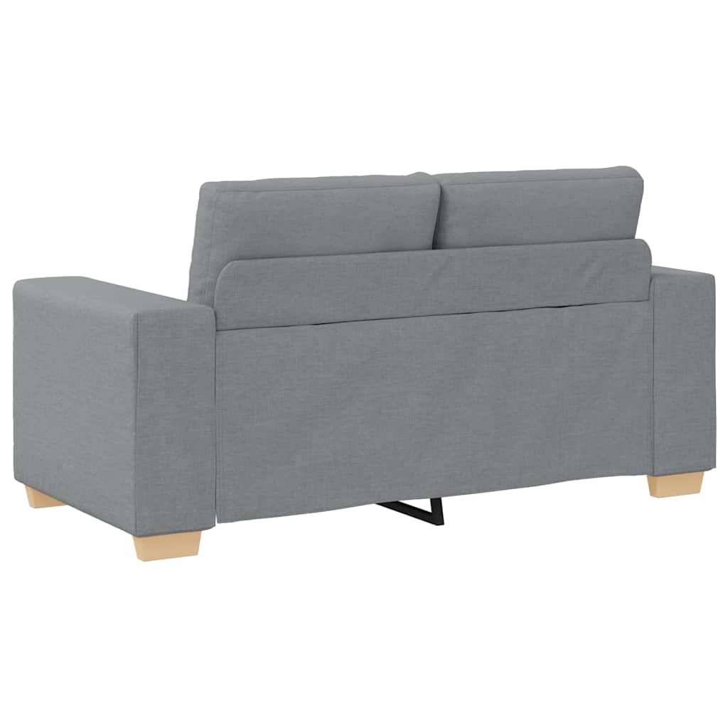 Loveseat bank 160x77x82 cm stof lichtgrijs is nu te koop bij PeponiXL, paradijselijk wonen!