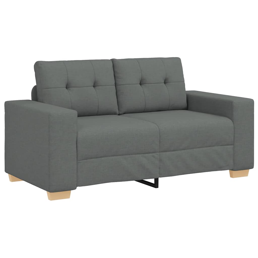 Loveseat bank 160x77x82 cm stof donkergrijs is nu te koop bij PeponiXL, paradijselijk wonen!