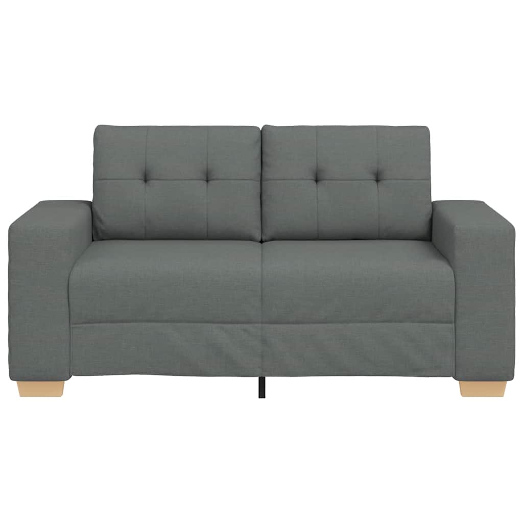Loveseat bank 160x77x82 cm stof donkergrijs is nu te koop bij PeponiXL, paradijselijk wonen!