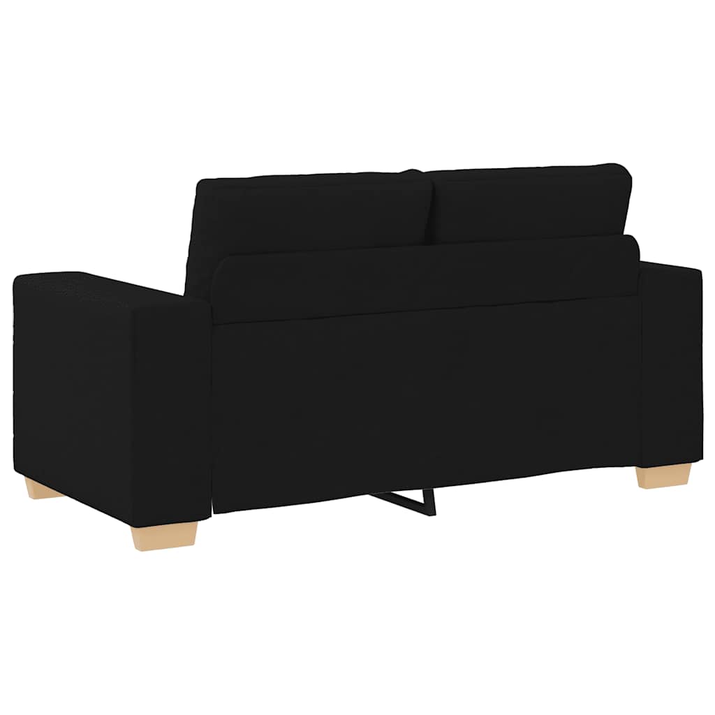 Loveseat bank 160x77x82 cm stof zwart is nu te koop bij PeponiXL, paradijselijk wonen!