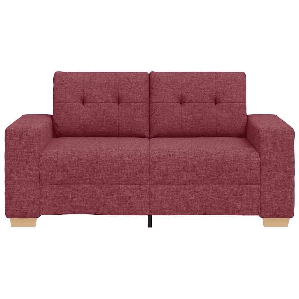 Loveseat Bank Wijnrood 160x77x82 cm Stof is nu te koop bij PeponiXL, paradijselijk wonen!