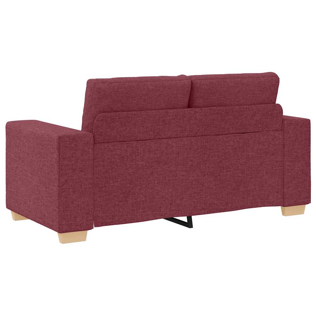 Loveseat Bank Wijnrood 160x77x82 cm Stof is nu te koop bij PeponiXL, paradijselijk wonen!