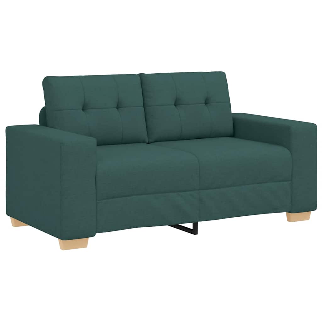 Loveseat Sofa Donkergroen 160x77x82 cm Stof is nu te koop bij PeponiXL, paradijselijk wonen!