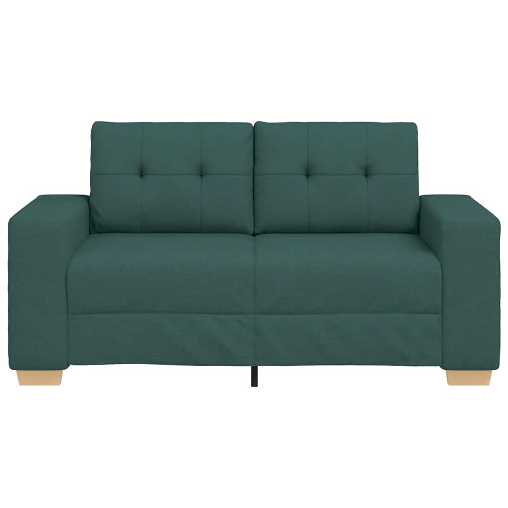 Loveseat Sofa Donkergroen 160x77x82 cm Stof is nu te koop bij PeponiXL, paradijselijk wonen!