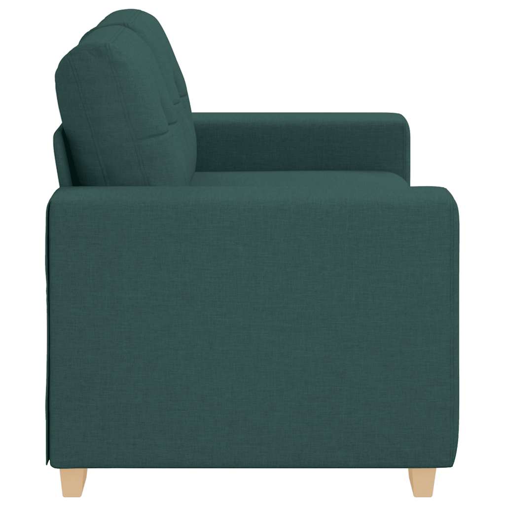 Loveseat Sofa Donkergroen 160x77x82 cm Stof is nu te koop bij PeponiXL, paradijselijk wonen!