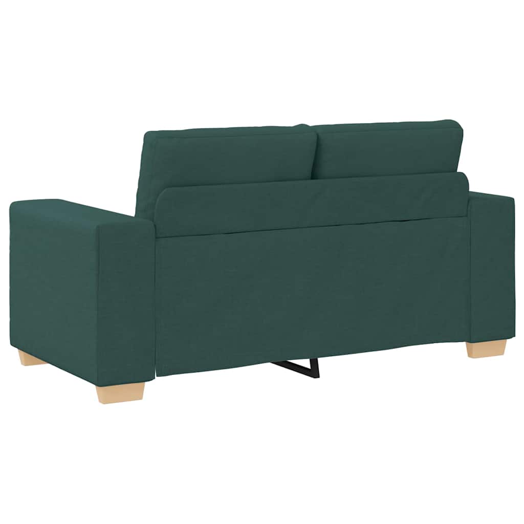 Loveseat Sofa Donkergroen 160x77x82 cm Stof is nu te koop bij PeponiXL, paradijselijk wonen!
