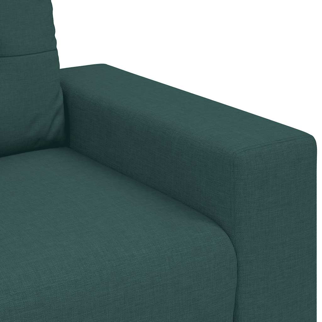 Loveseat Sofa Donkergroen 160x77x82 cm Stof is nu te koop bij PeponiXL, paradijselijk wonen!