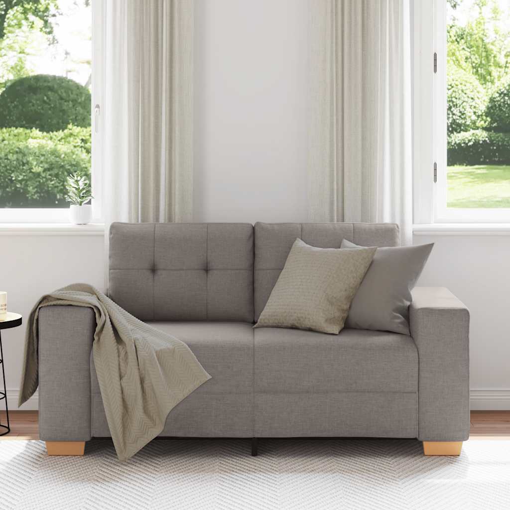 Loveseat Bank Taupe 160x77x82 cm Stof is nu te koop bij PeponiXL, paradijselijk wonen!