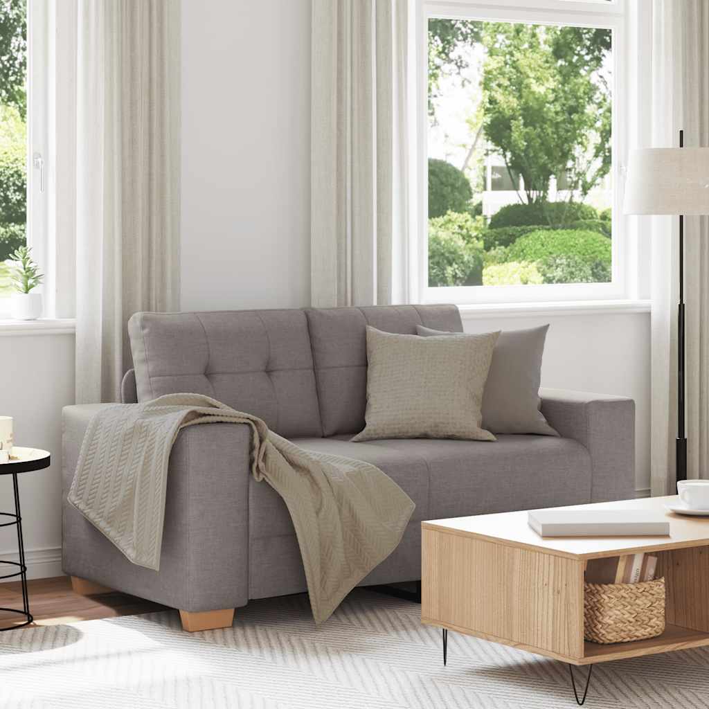 Loveseat Bank Taupe 160x77x82 cm Stof is nu te koop bij PeponiXL, paradijselijk wonen!