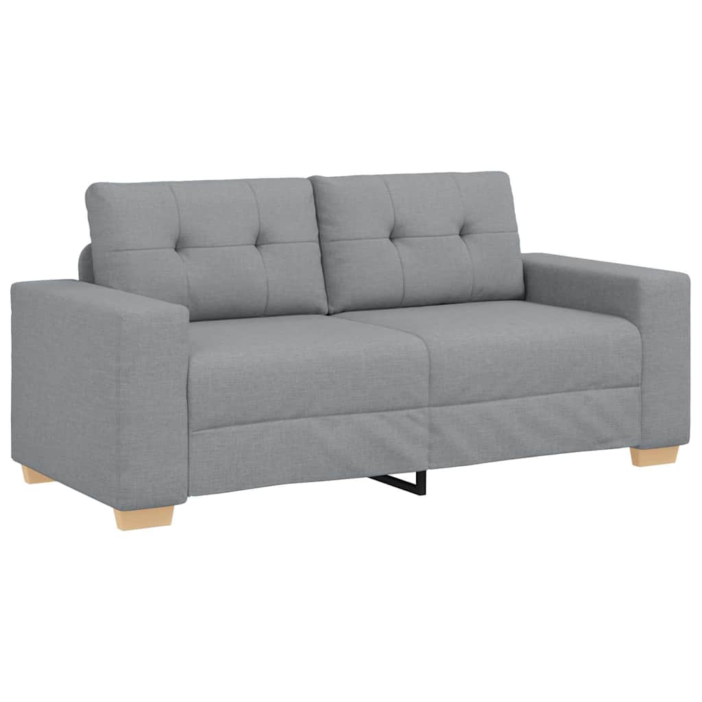 Loveseat bank 180x77x82 cm stof lichtgrijs is nu te koop bij PeponiXL, paradijselijk wonen!