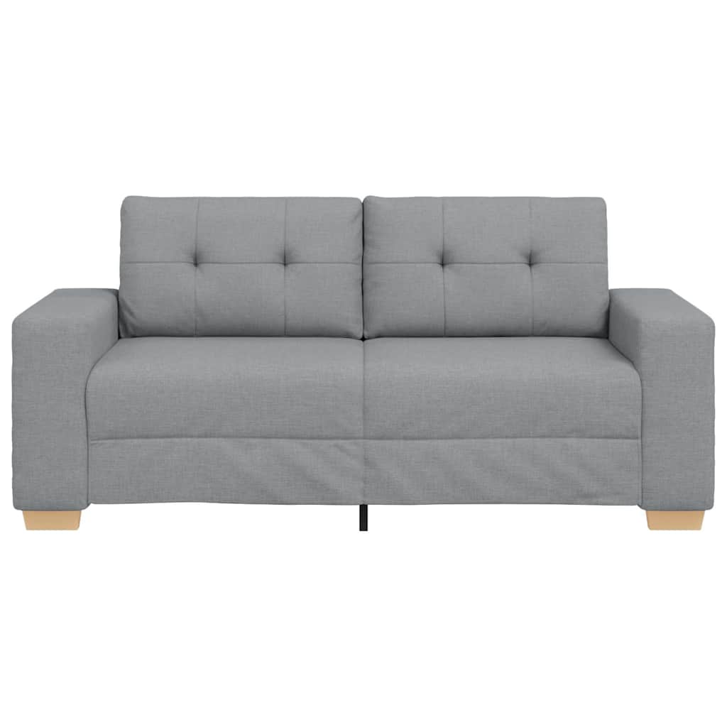 Loveseat bank 180x77x82 cm stof lichtgrijs is nu te koop bij PeponiXL, paradijselijk wonen!