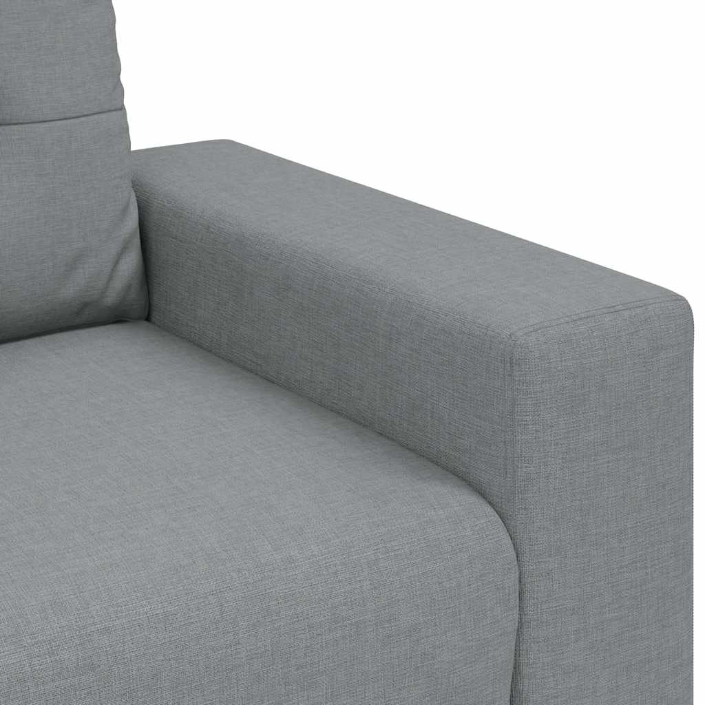 Loveseat bank 180x77x82 cm stof lichtgrijs is nu te koop bij PeponiXL, paradijselijk wonen!