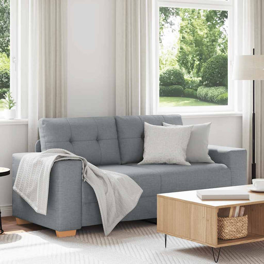 Loveseat bank 180x77x82 cm stof lichtgrijs is nu te koop bij PeponiXL, paradijselijk wonen!