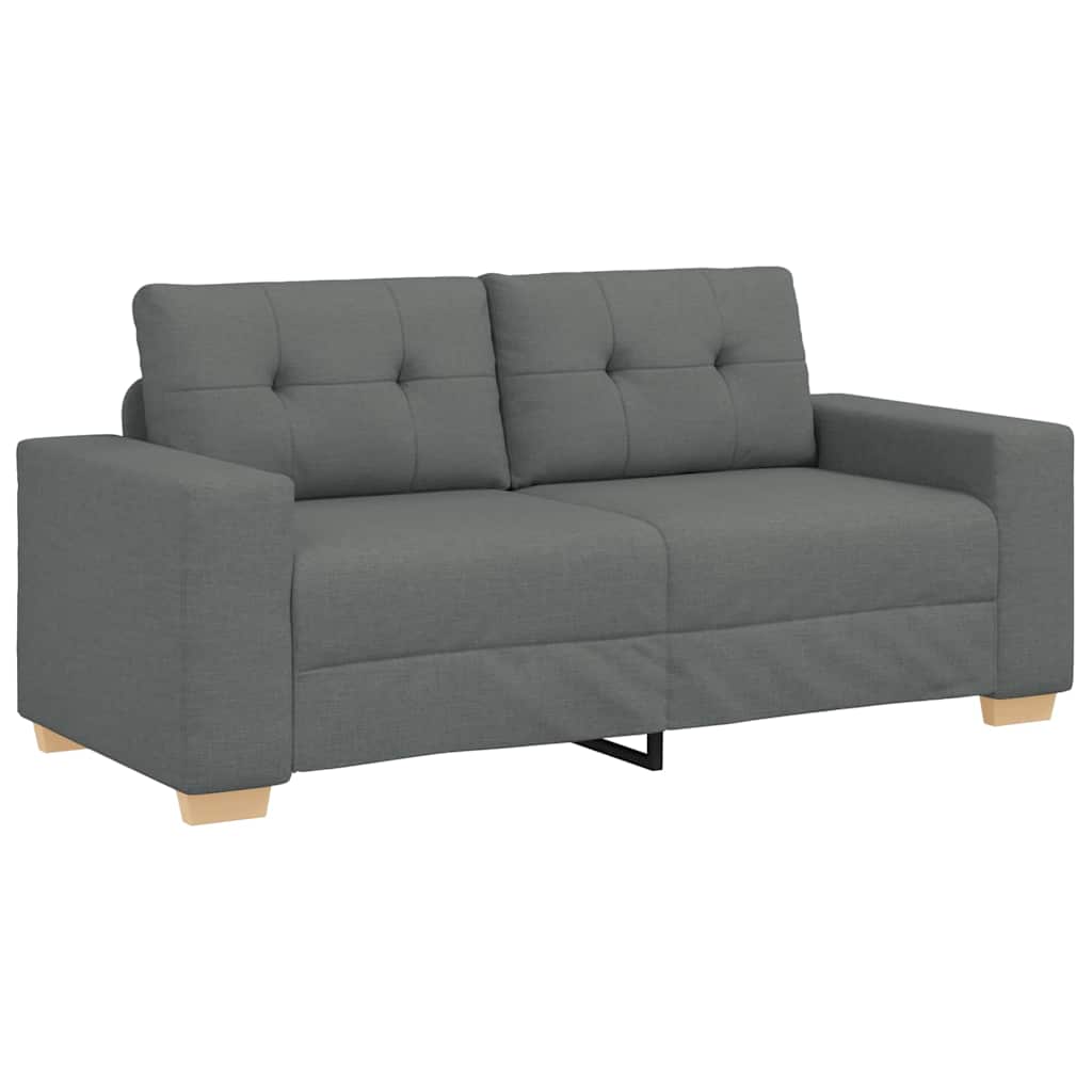 Loveseat bank 180x77x82 cm stof donkergrijs is nu te koop bij PeponiXL, paradijselijk wonen!
