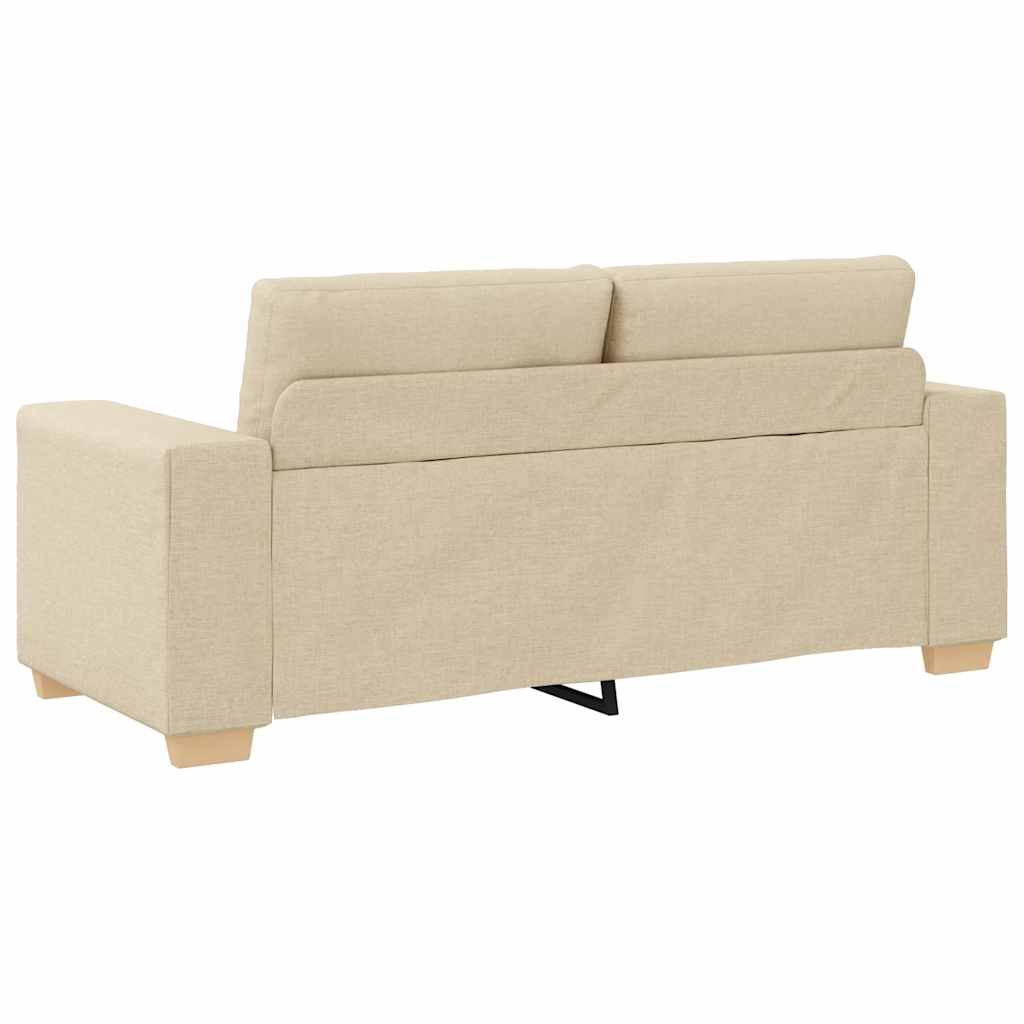 Loveseat Bank Crème 180x77x82 cm Stof is nu te koop bij PeponiXL, paradijselijk wonen!