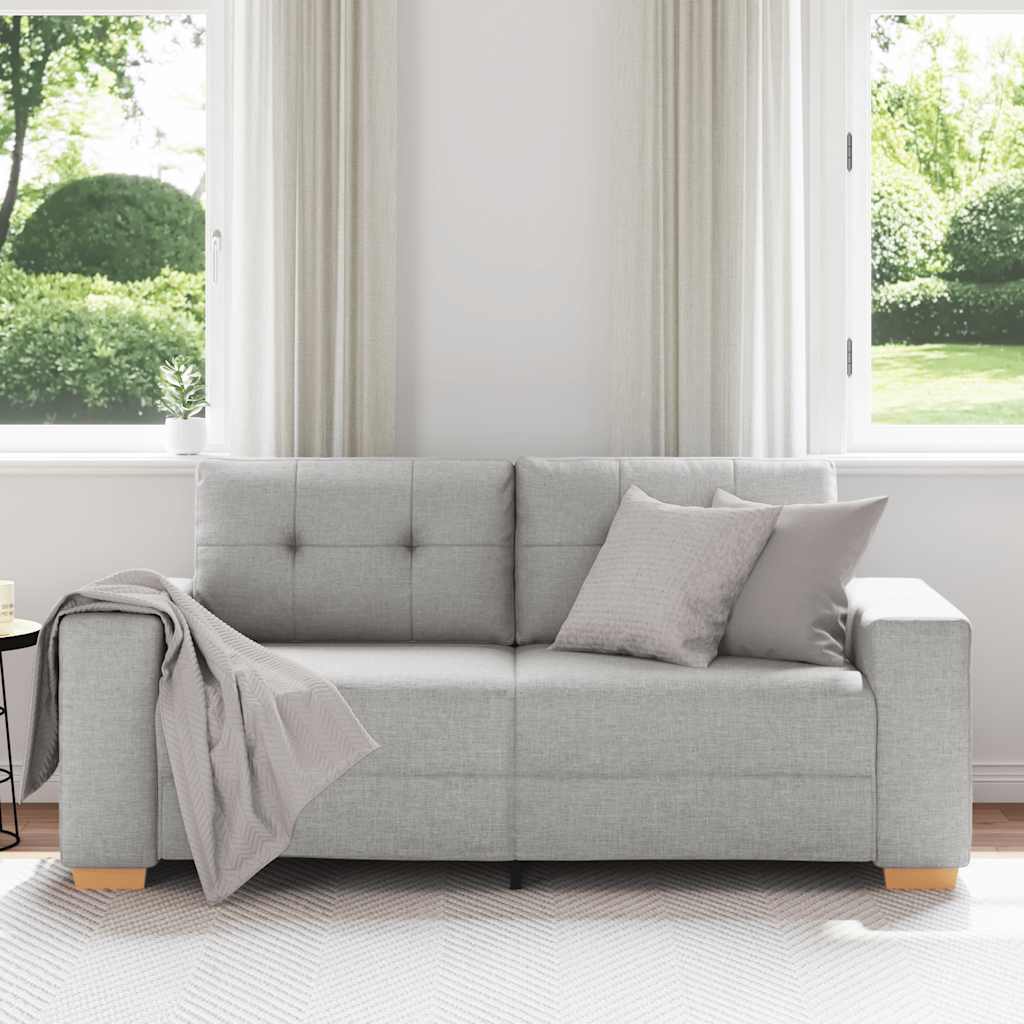 Loveseat Bank Wolkengrijs 180x77x82 cm Stof is nu te koop bij PeponiXL, paradijselijk wonen!