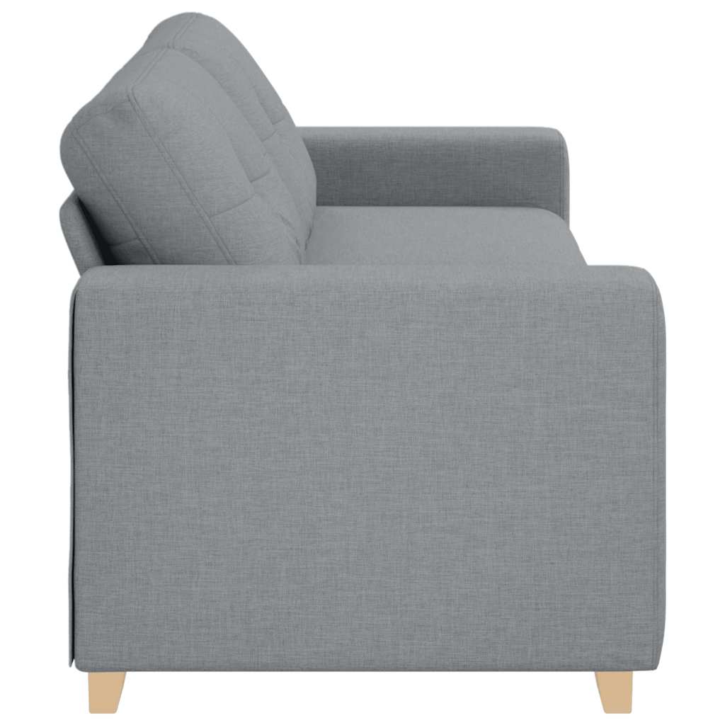 3-zitsbank lichtgrijs 220x78x80 cm stof is nu te koop bij PeponiXL, paradijselijk wonen!