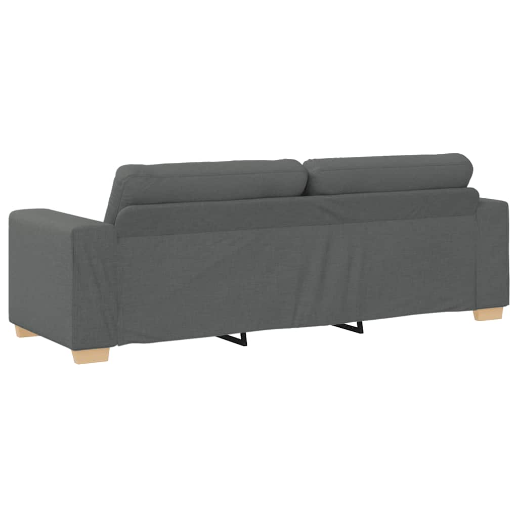 3-zitsbank donkergrijs 220x78x80 cm stof is nu te koop bij PeponiXL, paradijselijk wonen!