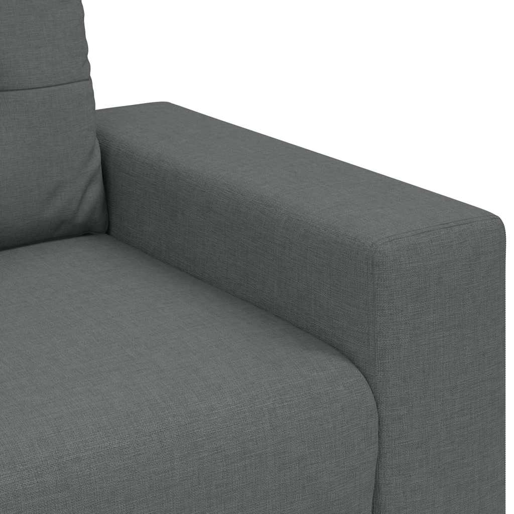 3-zitsbank donkergrijs 220x78x80 cm stof is nu te koop bij PeponiXL, paradijselijk wonen!