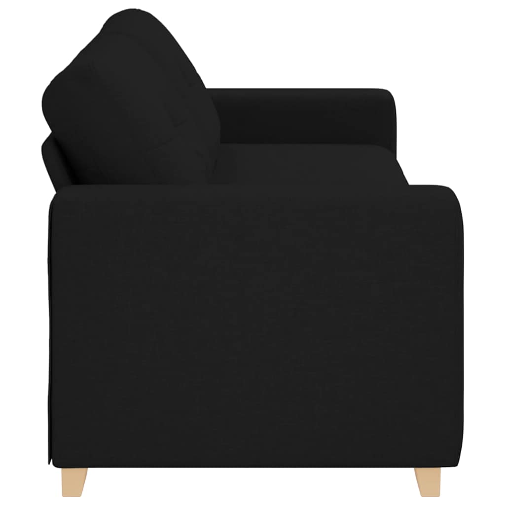 3-zitsbank zwart 220x78x80 cm stof is nu te koop bij PeponiXL, paradijselijk wonen!