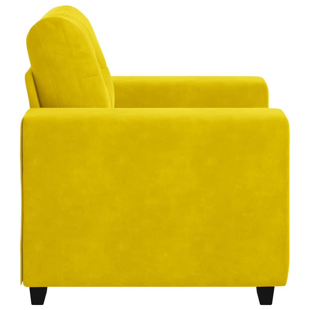 Sofastoel Geel 100x78x80 cm Fluweel is nu te koop bij PeponiXL, paradijselijk wonen!