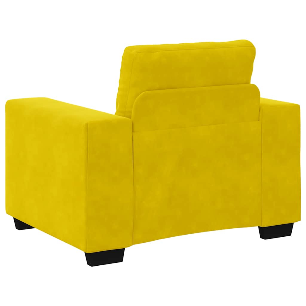 Sofastoel Geel 100x78x80 cm Fluweel is nu te koop bij PeponiXL, paradijselijk wonen!
