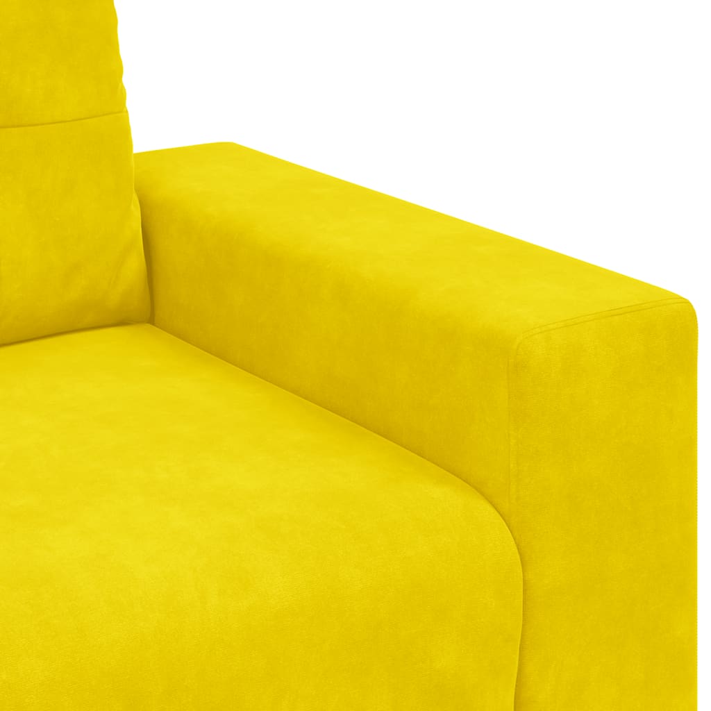 Sofastoel Geel 100x78x80 cm Fluweel is nu te koop bij PeponiXL, paradijselijk wonen!