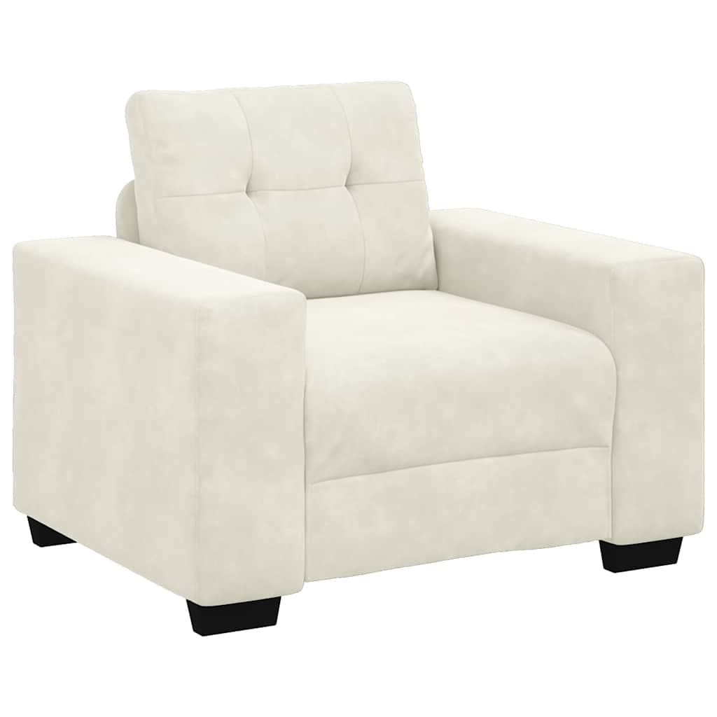 Sofastoel Crème 100x78x80 cm Fluweel is nu te koop bij PeponiXL, paradijselijk wonen!