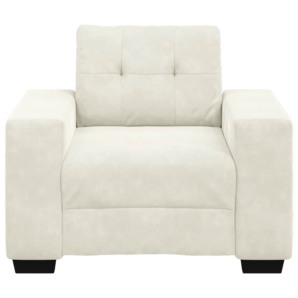 Sofastoel Crème 100x78x80 cm Fluweel is nu te koop bij PeponiXL, paradijselijk wonen!