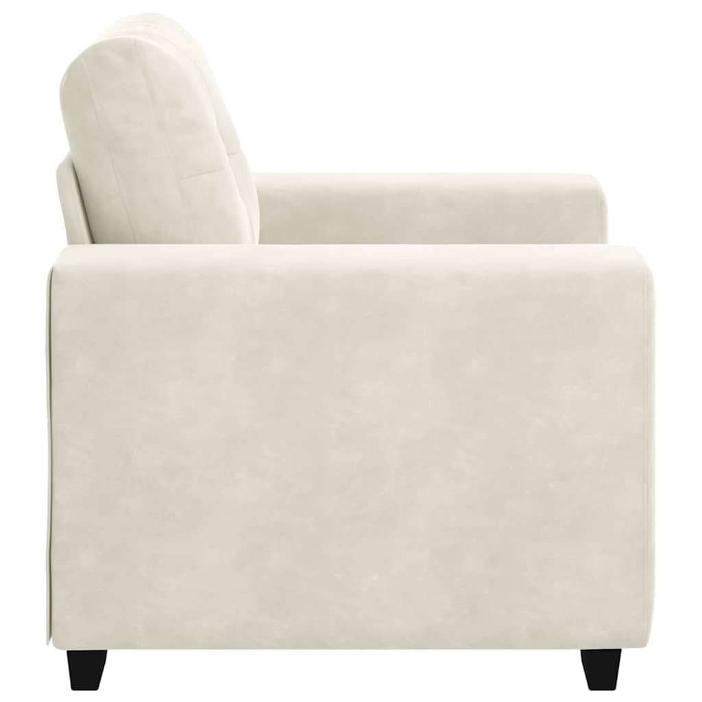 Sofastoel Crème 100x78x80 cm Fluweel is nu te koop bij PeponiXL, paradijselijk wonen!