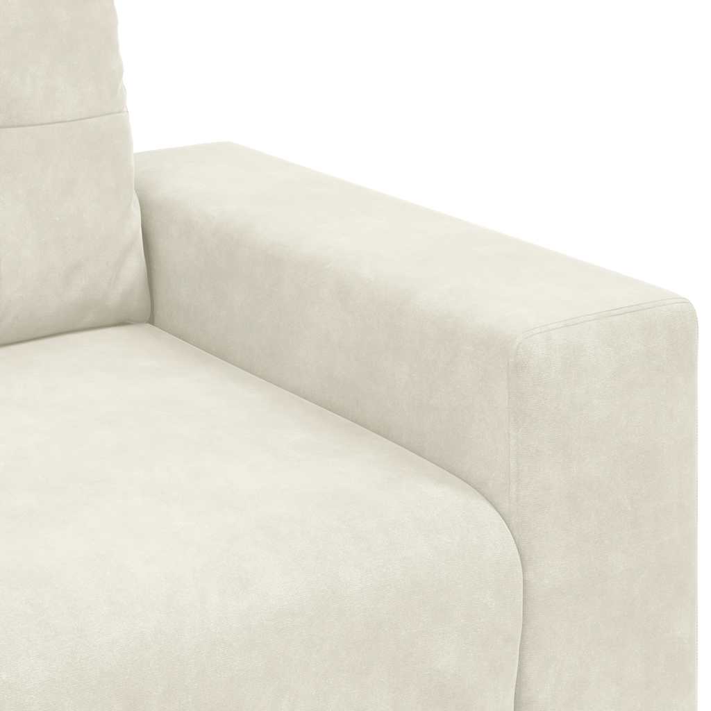 Sofastoel Crème 100x78x80 cm Fluweel is nu te koop bij PeponiXL, paradijselijk wonen!
