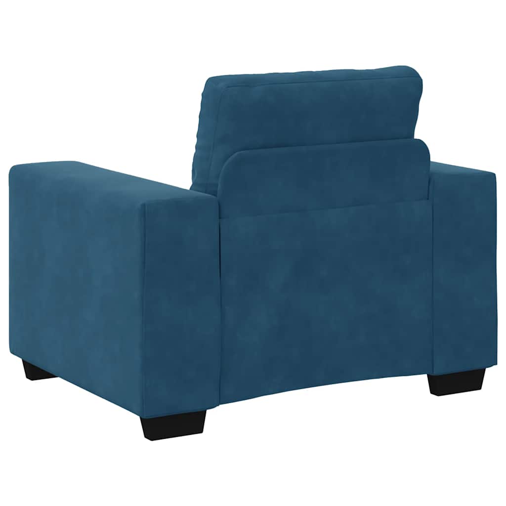 Sofastoel Blauw 100x78x80 cm Fluweel is nu te koop bij PeponiXL, paradijselijk wonen!