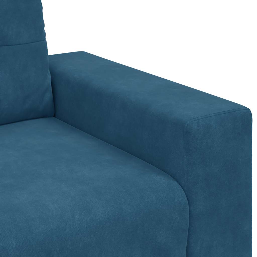 Sofastoel Blauw 100x78x80 cm Fluweel is nu te koop bij PeponiXL, paradijselijk wonen!