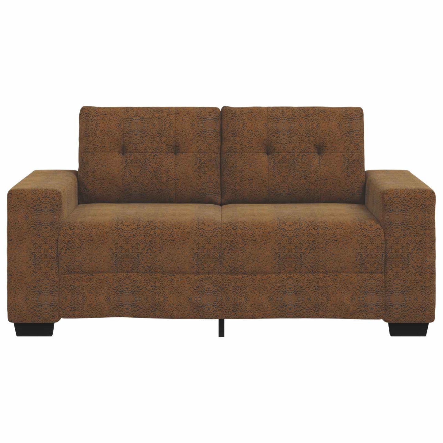Loveseat Bruin 160 cm Nep Suede Leer