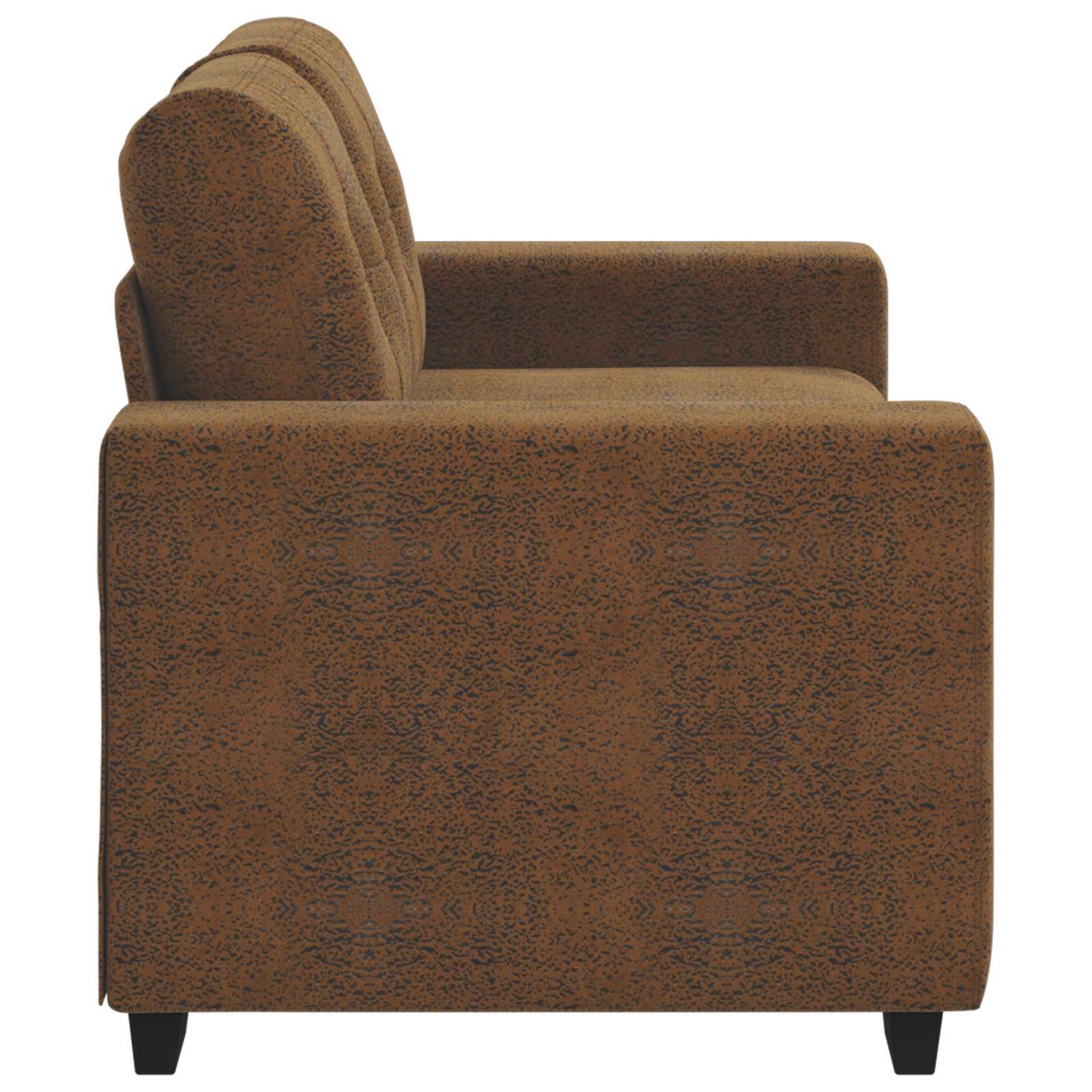 Loveseat Bruin 160 cm Nep Suede Leer