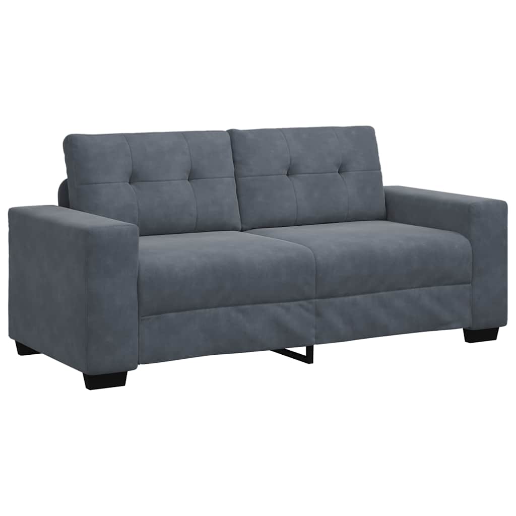 Loveseat bank 180x77x82 cm fluweel donkergrijs is nu te koop bij PeponiXL, paradijselijk wonen!