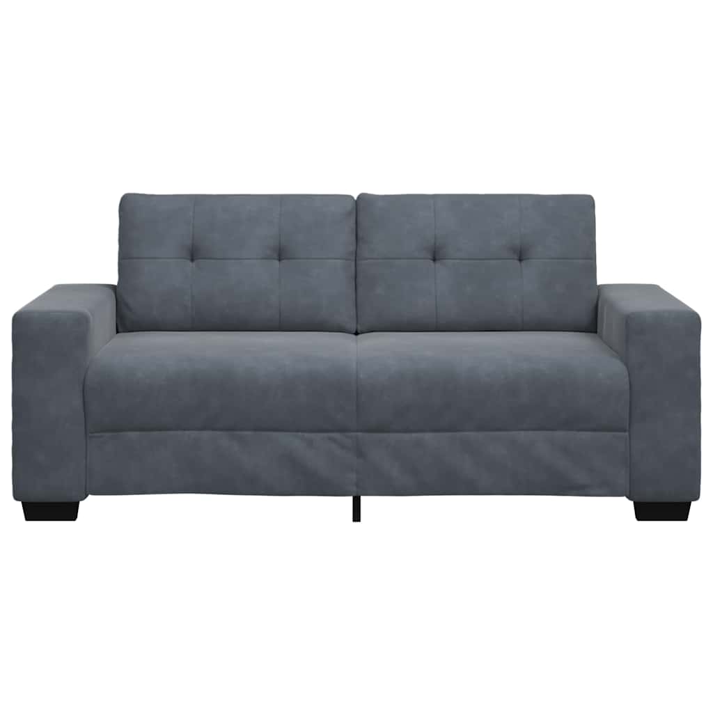 Loveseat bank 180x77x82 cm fluweel donkergrijs is nu te koop bij PeponiXL, paradijselijk wonen!
