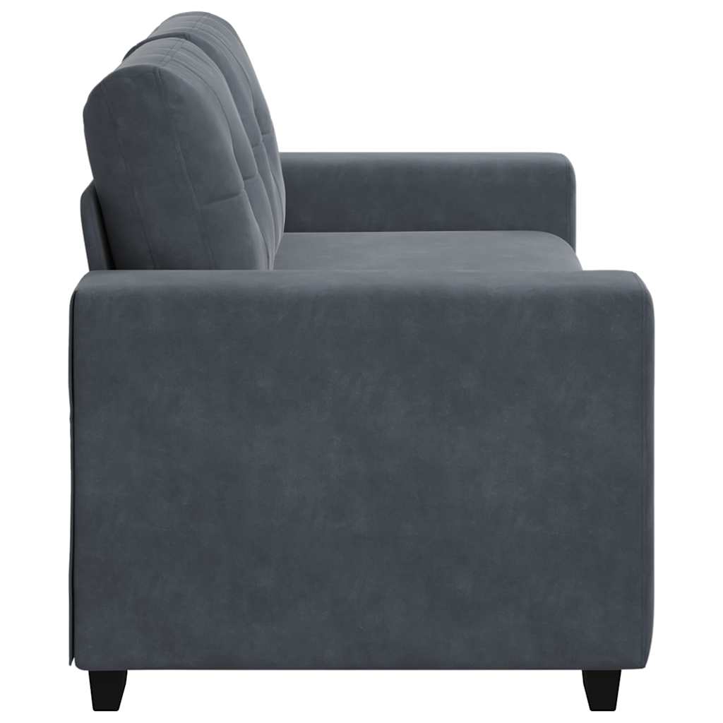 Loveseat bank 180x77x82 cm fluweel donkergrijs is nu te koop bij PeponiXL, paradijselijk wonen!