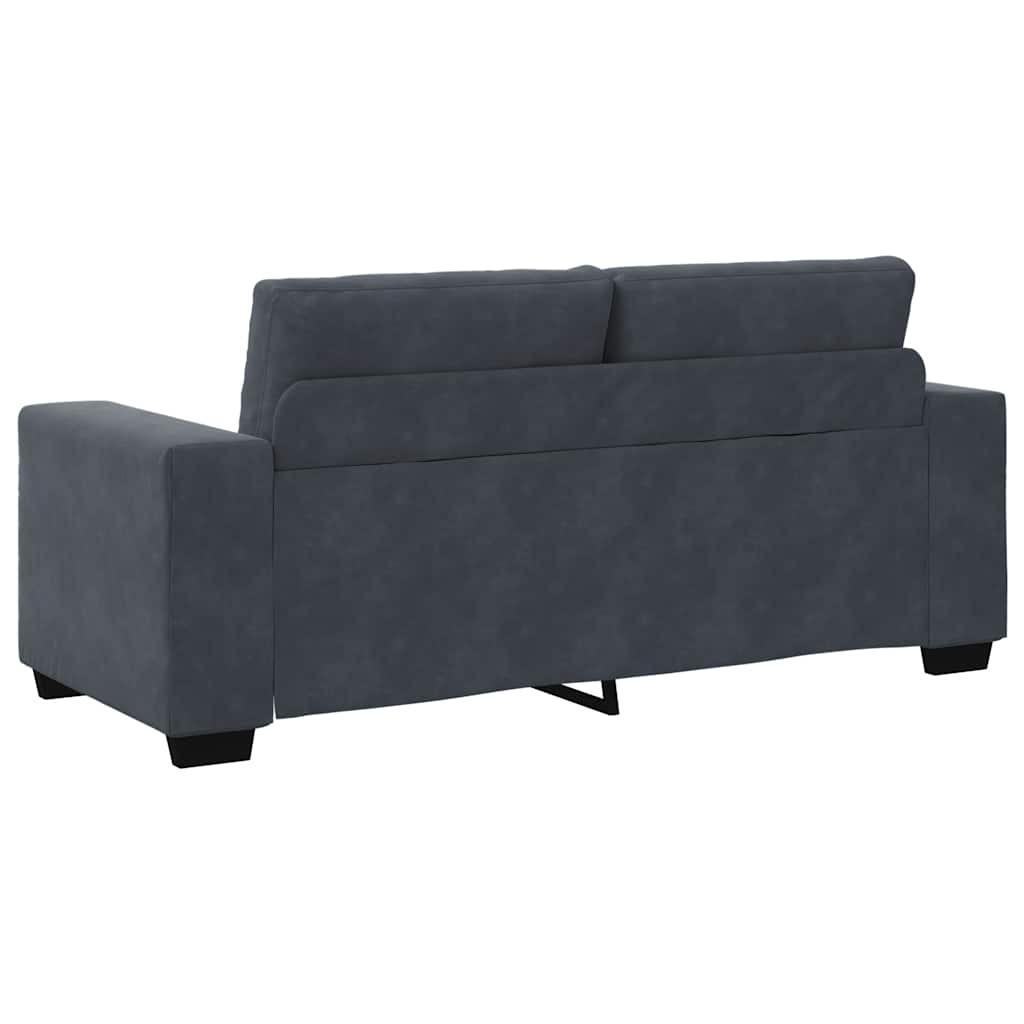 Loveseat bank 180x77x82 cm fluweel donkergrijs is nu te koop bij PeponiXL, paradijselijk wonen!