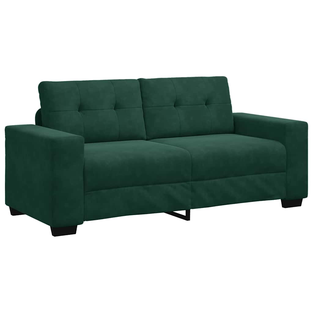 Loveseat Sofa Donkergroen 180x77x82 cm Fluweel is nu te koop bij PeponiXL, paradijselijk wonen!