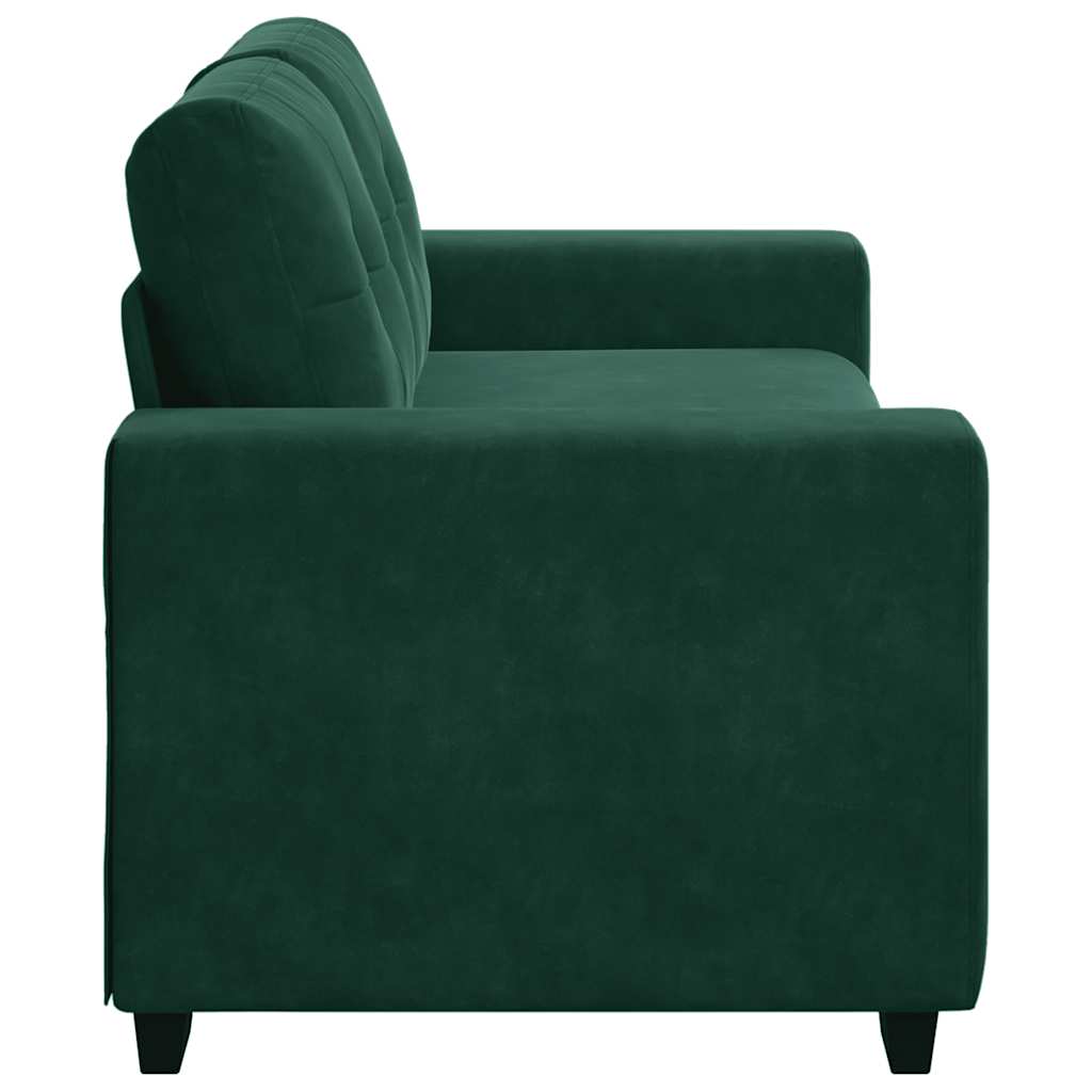 Loveseat Sofa Donkergroen 180x77x82 cm Fluweel is nu te koop bij PeponiXL, paradijselijk wonen!