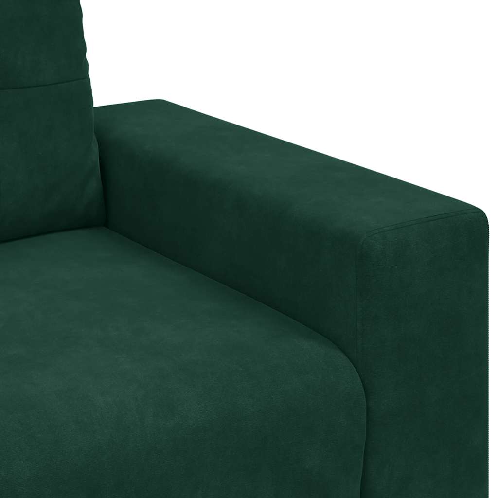Loveseat Sofa Donkergroen 180x77x82 cm Fluweel is nu te koop bij PeponiXL, paradijselijk wonen!