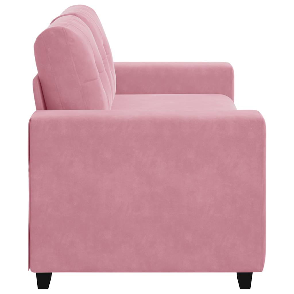 loveseat bank roze 180x77x82 cm fluweel is nu te koop bij PeponiXL, paradijselijk wonen!