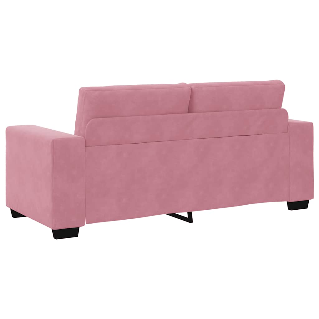 loveseat bank roze 180x77x82 cm fluweel is nu te koop bij PeponiXL, paradijselijk wonen!