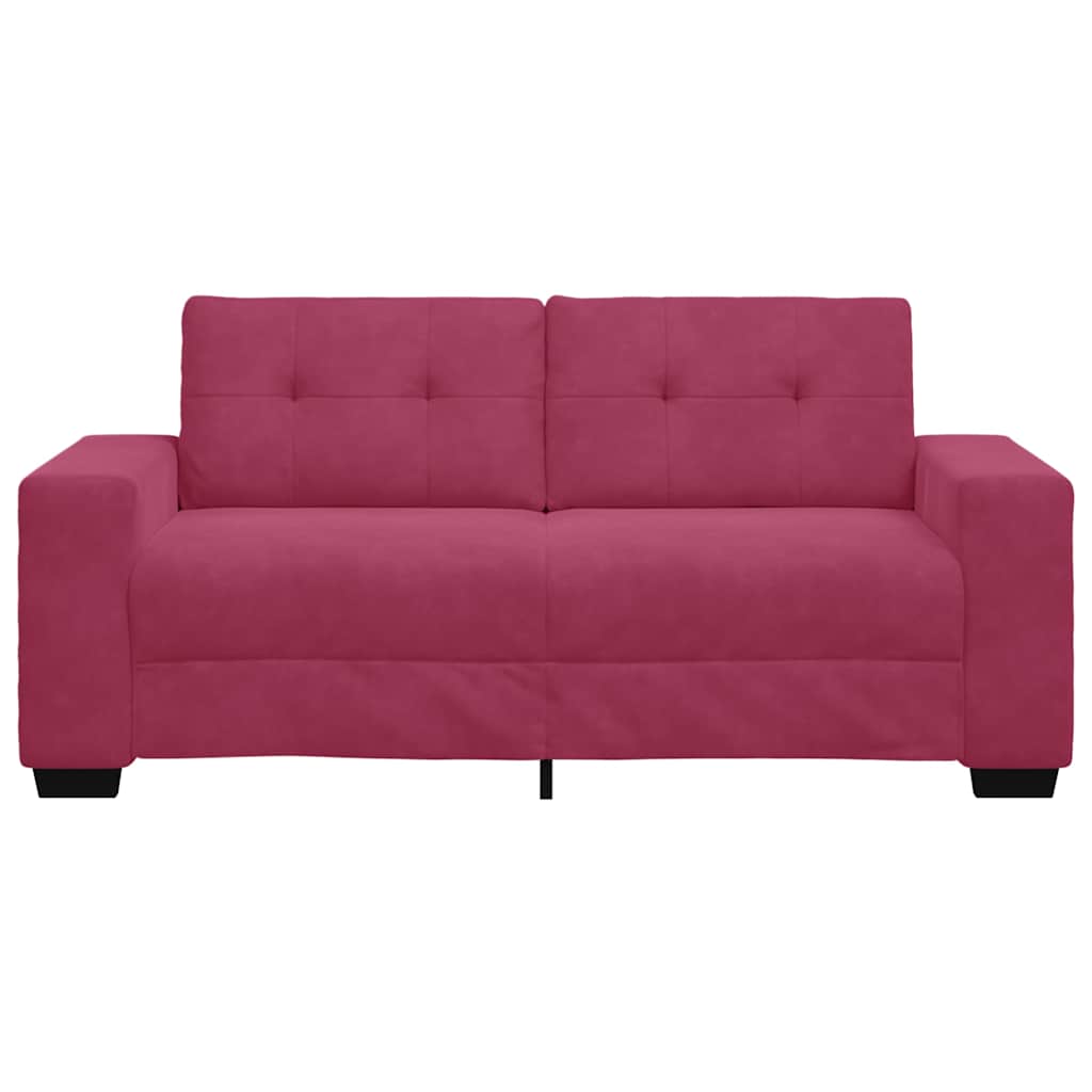 Loveseat Sofa Wijnrood 180x77x82 cm Fluweel is nu te koop bij PeponiXL, paradijselijk wonen!