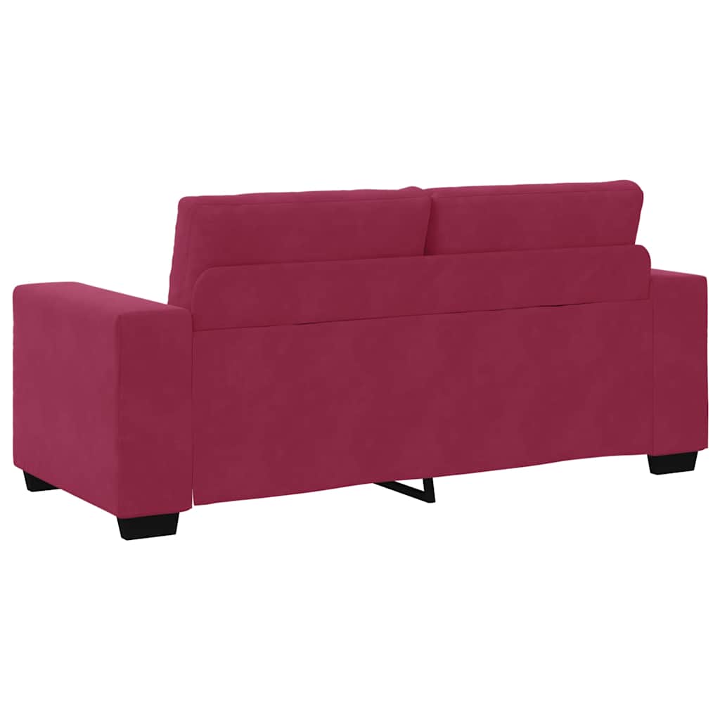 Loveseat Sofa Wijnrood 180x77x82 cm Fluweel is nu te koop bij PeponiXL, paradijselijk wonen!
