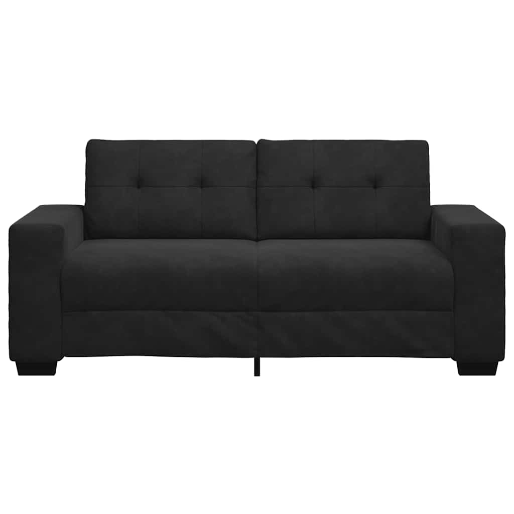 Loveseat bank 180x77x82 cm fluweel zwart is nu te koop bij PeponiXL, paradijselijk wonen!
