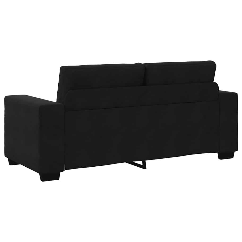 Loveseat bank 180x77x82 cm fluweel zwart is nu te koop bij PeponiXL, paradijselijk wonen!